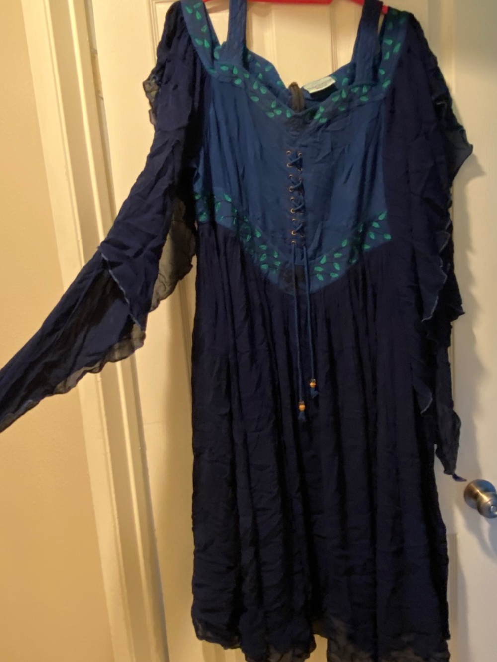 Acacia Maxi Holy Clothing Dress, Navy, Size XL/1X - Picture 3 of 4
